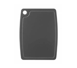 Doska na krájanie - čierna - 370x275 mm | Hendi 505762 je odolná doska na krájanie s praktickou drážkou na zachytenie šťavy z ovocia, zeleniny alebo mäsa.️
