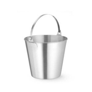 Vedro s podstavcom Profi Line - 310 mm - 12 L | Hendi 516744 z nehrdzavejúcej ocele so spevnenou základňou, mierkou vo vnútri a objemom 12 litrov.
