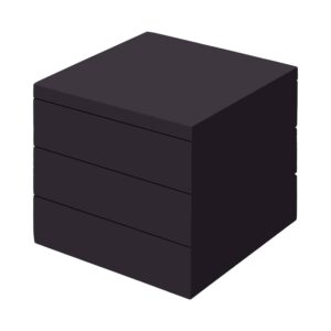 Podstavec pro bufet Madeira Black 175x175 mm