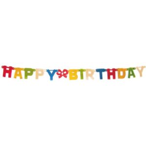 Girlanda (PAP/ALU) "HAPPY BIRTHDAY" 11 cm x 1,5 m [1 ks]