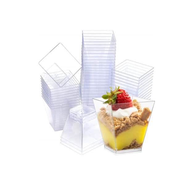 Fingerfood plastové kelímky na dezert, 60 ml, 50 ks | Gastrokitchen