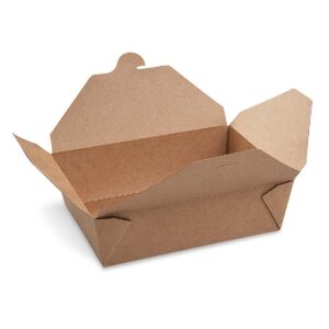 Food box (PAP/PE) - nepromastitelný kraft `L` - 195x138x88 mm | 50 ks