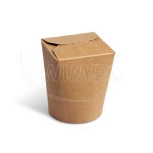Food box (PAP/PE) - 500 ml - hnedý | 50 ks je praktický obal určený na balenie a prepravu jedál️ v reštauráciách, bufetoch, bistrách a pod.