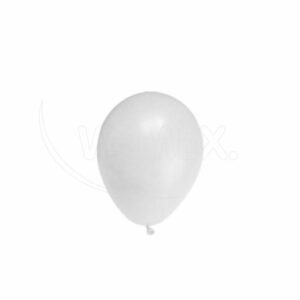 Nafukovací balónek bílý Ø25cm `M` [10 ks]