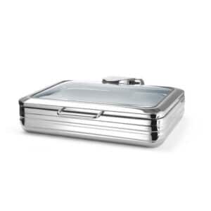 De Luxe Eco chafing s proskleným víkem GN 1/1 | Fine Dine