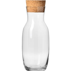 Karafa PURE s korkovou zátkou – 1 L | CH-KRO2491 je elegantným riešením na servírovanie vody, džúsov, limonád, vína alebo iných nápojov.