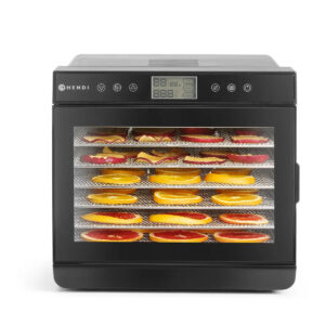 Sušička ovocia – 500 W – Kitchen Line | Hendi 229064 je spoľahlivé a efektívne zariadenie určené na sušenie ovocia, zeleniny, byliniek, húb, mäsa aj rýb.️