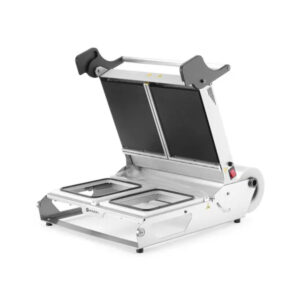 Zatavovací stroj Dual - 1400 W | Hendi 297315 je profesionálne zariadenie určené na rýchle a spoľahlivé zatavovanie nádob.