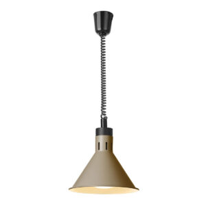 Ohrevná lampa - 250 W - Ø 275x250 mm | Hendi 273777 poskytuje spoľahlivý a rovnomerný ohrev jedál priamo na tanieri alebo v gastronádobe.