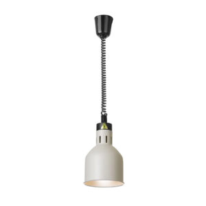 Ohrevná lampa - 250 W - Ø 175x250 mm - biela | Hendi 812556 poskytuje spoľahlivý a rovnomerný ohrev jedál priamo na tanieri alebo v gastronádobe.️