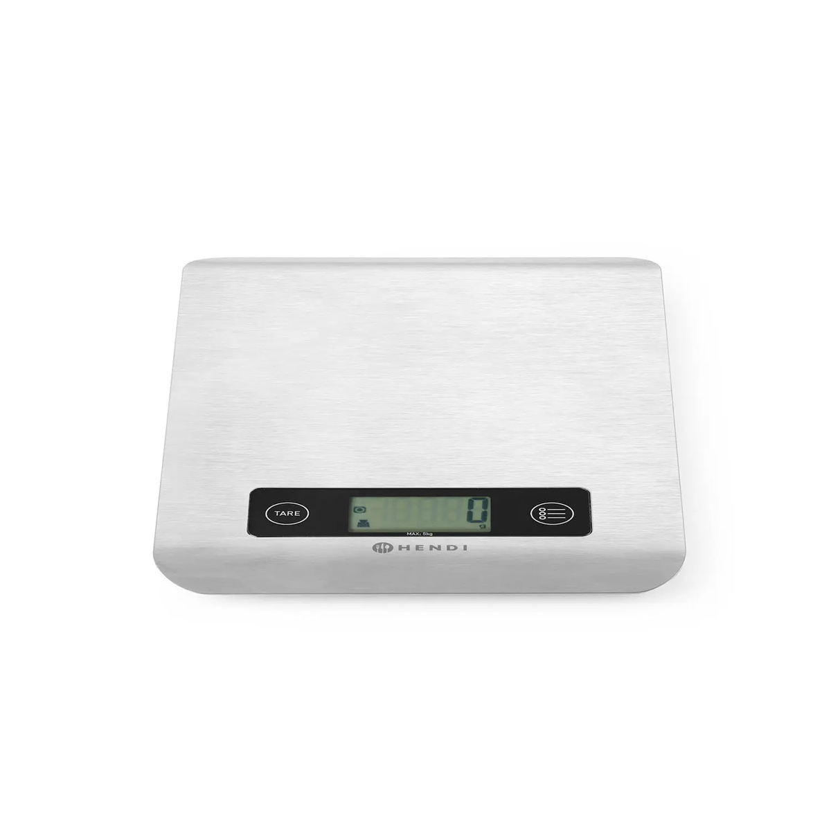 Digitálna kuchynská váha do 5 kg | Hendi 580226 - sa hodí do každej kuchyne na váženie rôznych surovín. Meranie do 5 000 g s presnosťou ± 1g