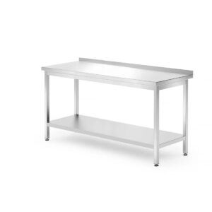 Nerezový pracovní stůl s policí - 1600x700x850 mm | Hendi 812754