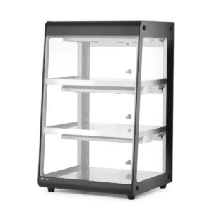 Ohrevná vitrína - 500 W - 472x447x775 mm | Hendi 273760 je určená na udržiavanie pokrmov v optimálnej teplote a ich atraktívnu prezentáciu.