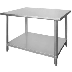 Centrální pracovní stůl s policí – 1800×600 mm – Budget Line | Hendi 812488