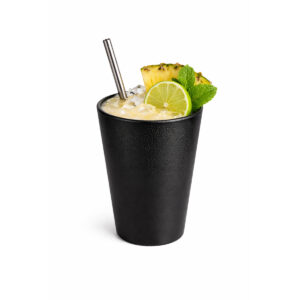 Sklenený pohár na limonádu - 270 ml - čierny je praktickým riešením na servírovanie drinkov, koktailov, limonád a ďalších studených nápojov.️