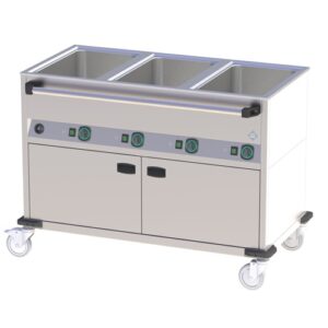 Vodná lázeň - pojízdná - 3x vana | BMPD-3120 CSH