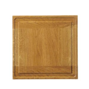 Doska na servírovanie - 270x270x20mm | Hendi 505472 z dubového dreva, vďaka svojmu originálnemu dizajnu ozdobí každý stôl.️