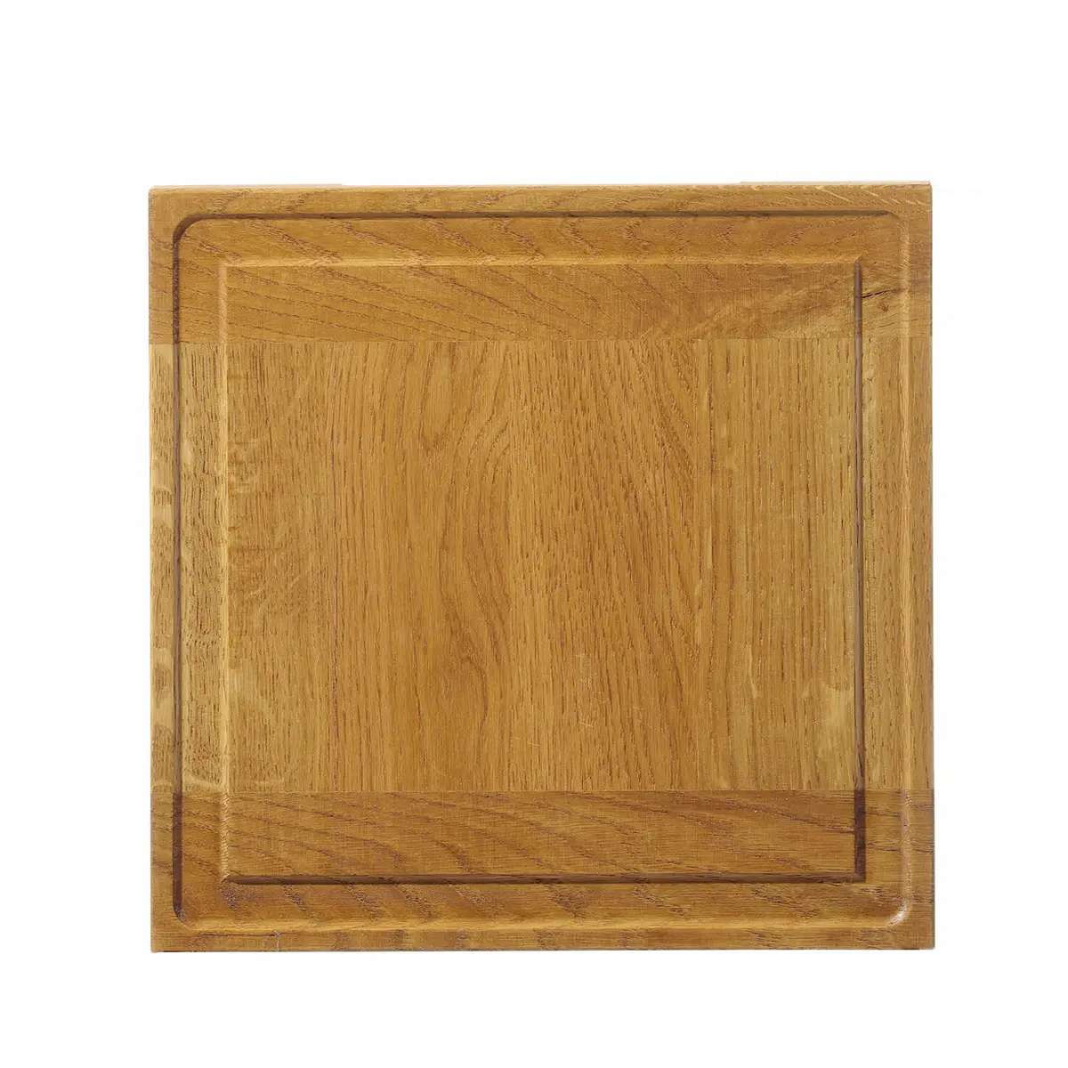 Doska na servírovanie - 270x270x20mm | Hendi 505472 z dubového dreva, vďaka svojmu originálnemu dizajnu ozdobí každý stôl.️