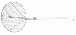 Sito do fritézy ⌀220x540mm | Hendi 640708 s vystuženou drôtenou rukoväťou sa skvele hodí do reštaurácií, hotelov, bufetov a pod.️