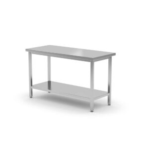 Centrálny pracovný stôl s poličkou - 1400x600x850 mm | Hendi 811535 je skrutkovaný pracovný stôl, ktorý je praktickým doplnkom do každej kuchyne.️