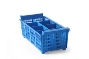 Box na príbory 425x205x150mm | Hendi 871102 z plastu s praktickými rukoväťami je určený na sušenie a ukladanie väčšieho množstva príboru.️