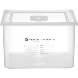 Box na vajcia OVOBOX 120 18 L | Hendi 870785 je praktický pomocník pri skladovaní a ochrane sterilizovaných vajec pred kontamináciou salmonelou.️