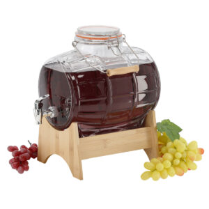 Súdok na alkohol - 5 L | CH-ZIX1722 je ideálnym riešením pre elegantné a praktické servírovanie vín, pív, limonád, džúsov a pod.️