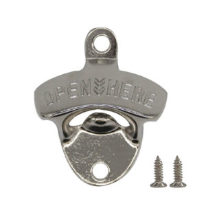 Nástenný otvárač na fľaše - 70 x 65 mm - chróm | Gastrokitchen vyrobený zo zliatiny zinku pre zvýšenú odolnosť a pevnosť, bez námahy otvoríte akúkoľvek fľašu.