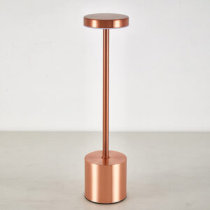 Luxusní bronzová dotyková LED lampa Gastrokitchen, 3 odstíny bílé, stmívatelná 0,5 - 2 W, baterie 1200 mAh, USB-C, do kavárny, restaurace nebo na noční stolek.
