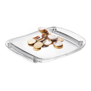 Mincovník, tácka na mince priehľadný s možnosťou vloženia reklamy | Gastrokitchen