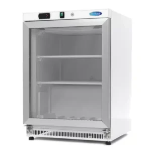 Mraziaca skriňa so sklenenými dverami - 200 l - biela | Maxima 09405007