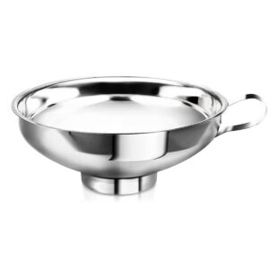 Nerezový lievik s nízkym hrdlom s rukoväťou veľkosť L hlavny | Gastrokitchen