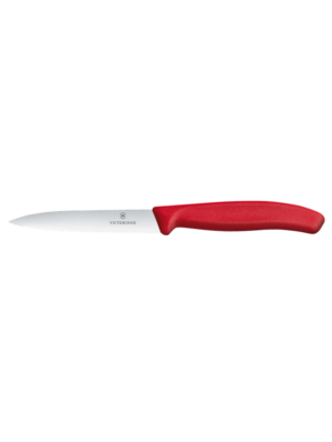 Nôž na zeleninu 10 cm vrúbkovaný - červený | Victorinox 6.7731