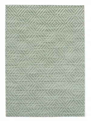 Podložka na stôl - 450x300 mm - geometrický vzor - zelená - 6 ks | Hendi 597934