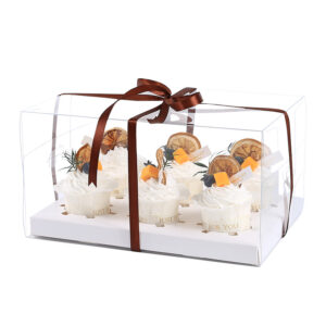 Priehľadné krabice na muffliny cupcake, sada 10ks Gastrokitchen