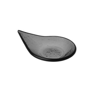 Černá skleněná miska na fingerfood Vetro - 80x100 mm | Fine Dine