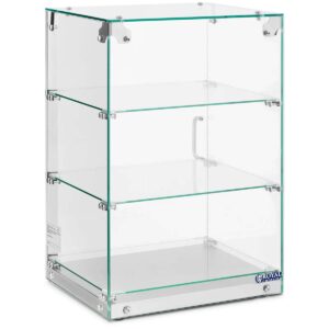 Sklenená vitrína - 60 l - 3 police | Royal Catering s objemom 60 litrov sa skvele hodí do každej reštaurácie, cukrárne alebo kaviarne
