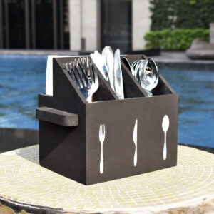 Drevený príborník čierny | Gastrokitchen