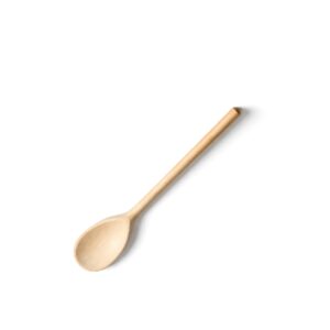 Dřevěná vařečka o délce 25 cm s oválným tvarem pro pohodlné míchání při přípravě pokrmů. Vyrobena z odolného bukového dřeva.
