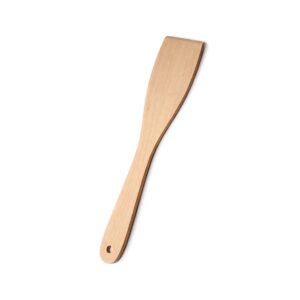 Dřevěná obracečka 30 cm z bukového dřeva je ideální na pohodlné míchání a obracení pokrmů. Šetrná ke kuchyňskému nádobí.