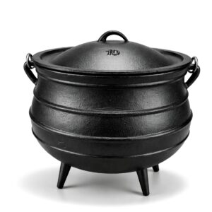 Litinový kotlík Gastrokitchen o objemu 28 l je vhodný pro přípravu polévek a dušených pokrmů. Robustní provedení, poklice a praktická rukojeť.