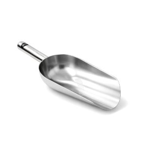 Nerezová lopatka na ľad a sypké suroviny z ocele 304 ponúka odolné vyhotovenie, jednoduchú údržbu a pohodlnú manipuláciu pri každodennom používaní.️