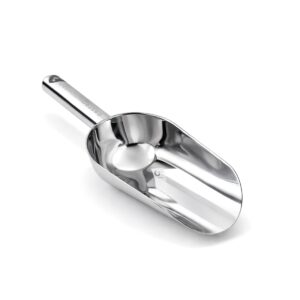 Nerezová lopatka na ľad a sypké suroviny z ocele 304 ponúka odolné vyhotovenie, jednoduchú údržbu a pohodlnú manipuláciu pri každodennom používaní.