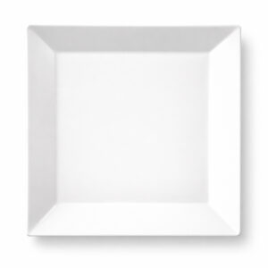 Servírovací talíř Actual 27 × 27 cm z odolného porcelánu. Odolný vůči tepelným šokům, poškození a vhodný do myčky nádobí i mikrovlnné trouby.