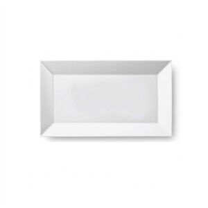 Servírovací podnos Actual22,4 × 11,4 cm z odolného porcelánu. Elegantní podnos ideální na předkrmy, sushi, dezerty i další pokrmy.