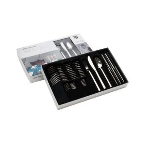 Prémiová súprava príborov WMF Signum 24 ks pre 6 osôb z Cromargan® 18/10. Leštený povrch a vysoká odolnosť – ideálne pre gastro prevádzky aj domácnosti.