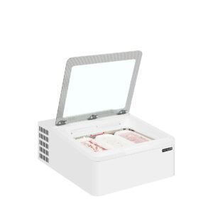 Pultový distribútor kopčekovej zmrzliny - 654x790 mm | TEFCOLD ICE3 šetrí miesto na pulte. Kapacita 3× 5 l vaničky na zmrzlinu, -22 až -10 °C.️