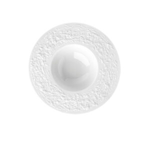 Hluboký talíř Stone Ø 18 cm v bílé barvě z odolného porcelánu. Elegantní talíř na polévky, rizoto i těstoviny do gastro provozů i domácností.
