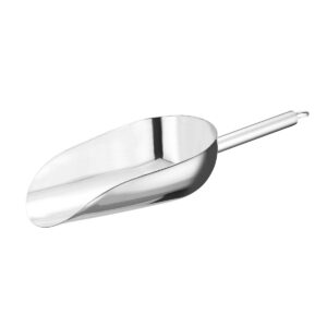 Nerezová lopatka na led Bar up 432x140 mm o objemu 0,92 l. Praktická pomůcka pro rychlé a hygienické nabírání ledu do drinků.