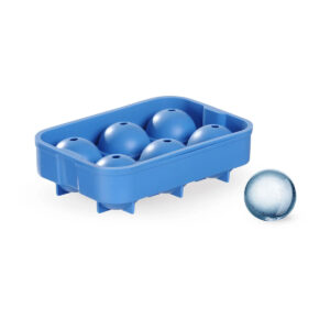 Silikonová forma na 6 ledových koulí Bar up 180x125 mm. Pomalu se rozpouštějící koule pro stylové chlazení drinků a nápojů.